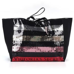 NEW victoria’s secret sequin tote